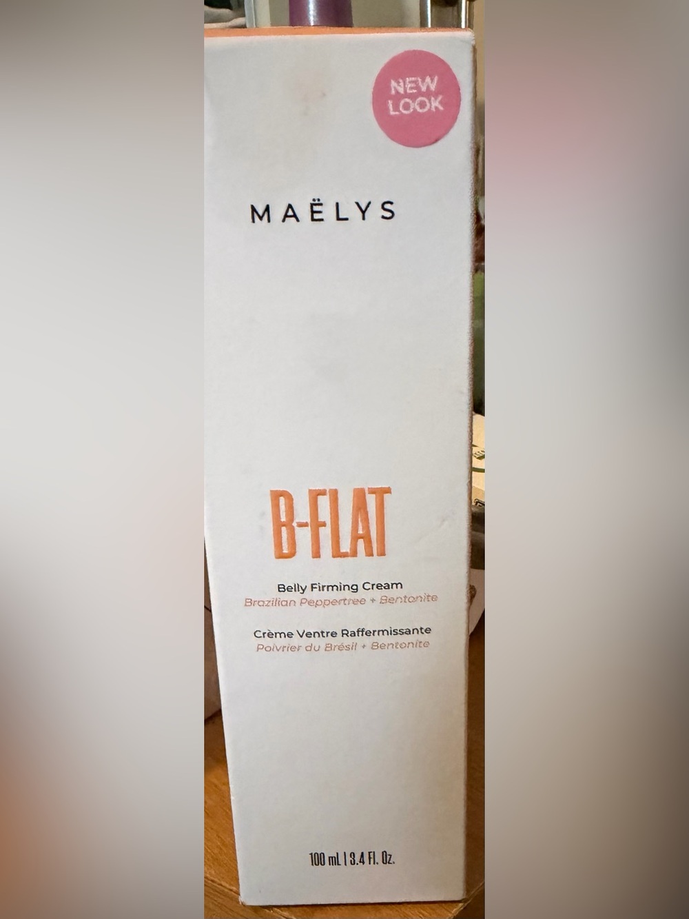 Maëlys B-FLAT Belly Firming Cream — White & Orange Packaging